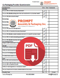 Co-Packaging  Checklist with PROMPT answers