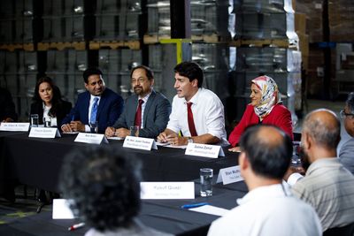 Right Honorable Prime Minister  Justin Trudeau visits PROMPT Assembly and Packaging Inc. PROMPT.ca - Packaging Company Toronto 