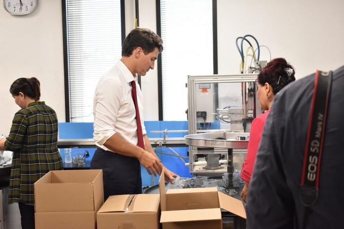 Right Honorable Prime Minister Justin Trudeau visits PROMPT 